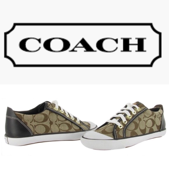 Coach Shoes - Coach Barrett signature sneakers size 8.5 🔥sale🔥